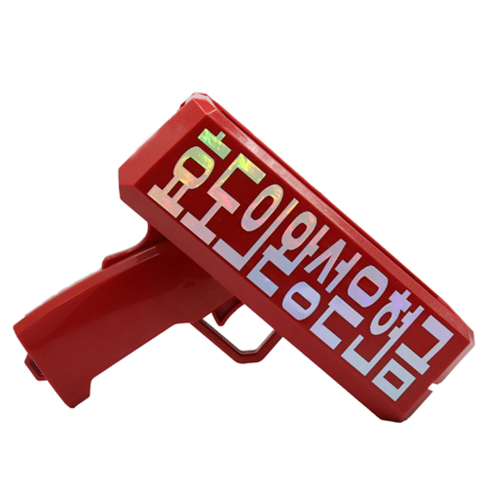 찌릿마켓 용돈 머니건 + 건전지 3p, 레드, 1세트 대표 이미지 - 머니건 추천