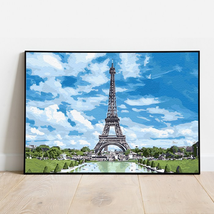 플레이어바웃 DIY 명화 그리기 세트 50 x 40 cm, 화창한 에펠탑 (MG041) 대표 이미지 - 에펠탑 추천