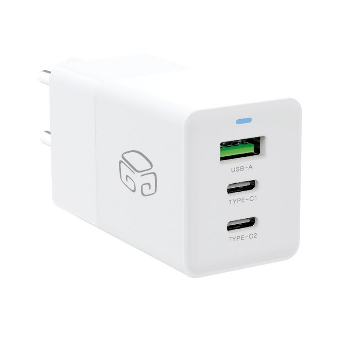 디지지 PPS PD 3.0 USB 3포트 젠 고속 충전기 65W, 화이트, 1개 대표 이미지