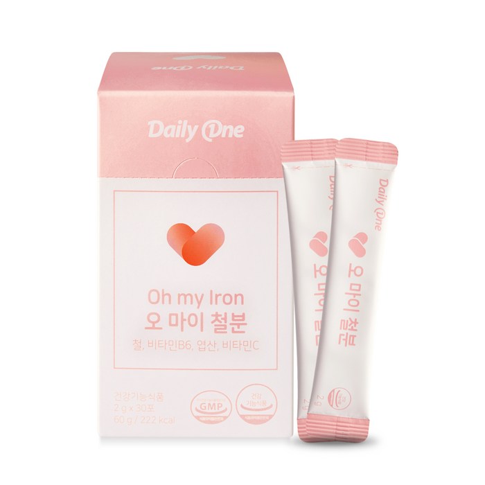 데일리원 오 마이 철분 30p, 60g, 1개 대표 이미지 - 빈혈 추천