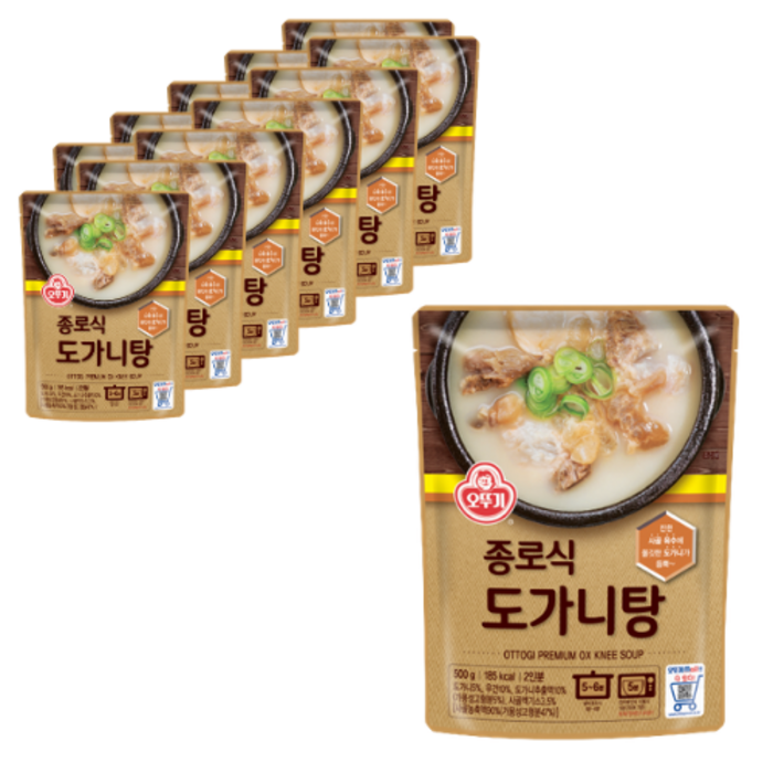 오뚜기 종로식도가니탕, 500g, 12개 대표 이미지 - 도가니탕 추천