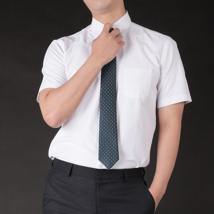 남성용 구김없는 반팔 와이셔츠 대표 이미지 - 남자 반팔 셔츠 추천