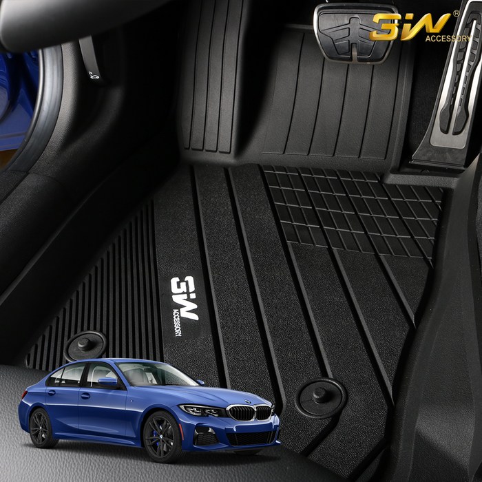 3W 에코라이너 FULL TPE 3D 카매트, 블랙, BMW 3 series (G20) 2019.03~ 대표 이미지 - 3W 에코라이너 카매트 추천