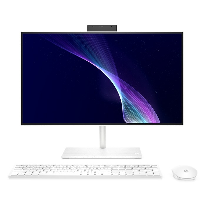 HP 일체형 PC Starry White HP All-in-One 24 - ck0041kr (i5-12400T 60.5cm WIN11 Home RAM 8GB NVMe 512GB) + 키보드 + 마우스, 기본형 대표 이미지 - 올인원 PC 추천