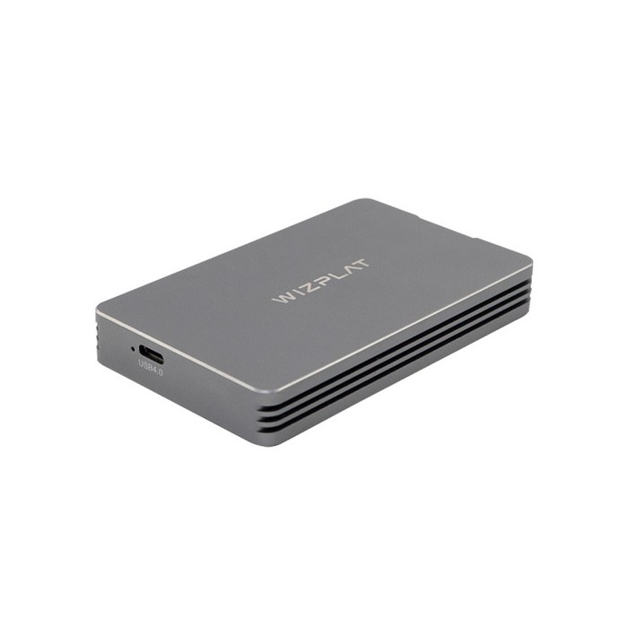 위즈플랫 플렉스 드라이브 외장 NVMe SSD 포터블 케이스 USB4 썬더볼트4 USB C TUB4000P 대표 이미지 - 썬더볼트4 추천