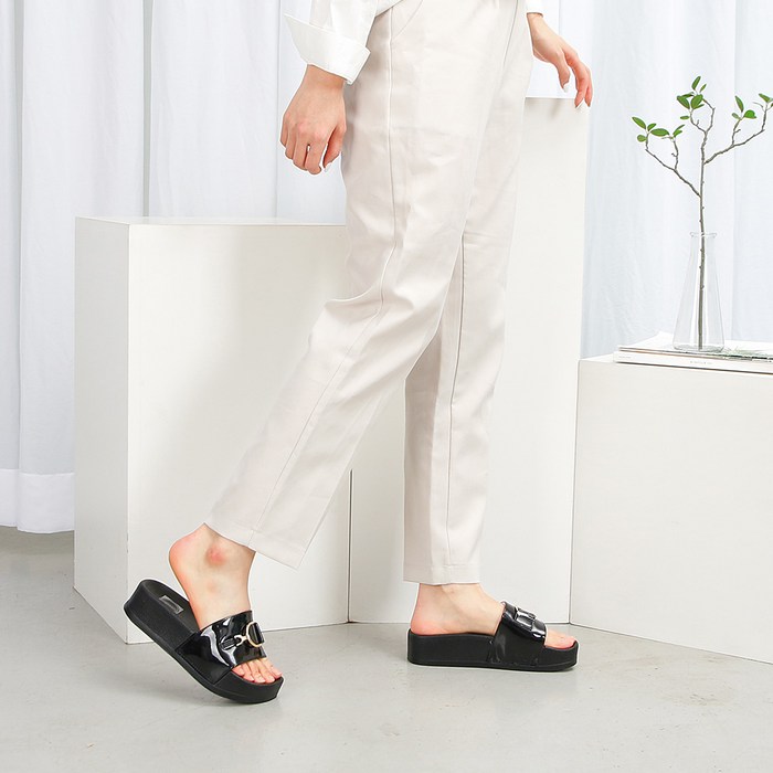 잠비 여성용 키높이 쿠션 슬리퍼 에펠 대표 이미지 - 회사 신발 추천