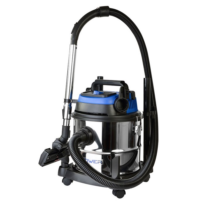 이엑스파워 공업용 1600W 건습식 겸용 진공 청소기 20L EVC-20, 블랙 + 화이트 + 블루 대표 이미지 - 업소용 청소기 추천
