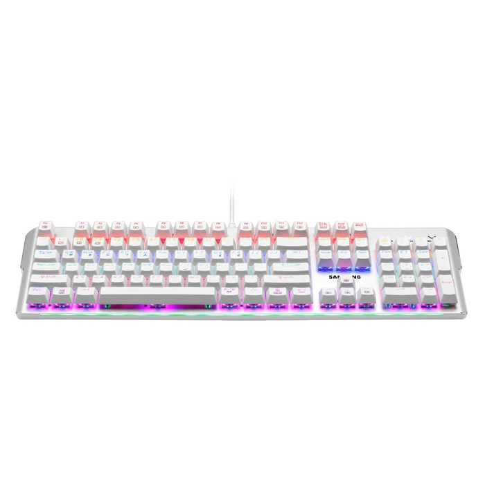 삼성전자 레인보우 LED 기계식 유선 키보드, 혼합색상, SPA-NKG1CUN, 일반형 대표 이미지 - 삼성 기계식 키보드 추천