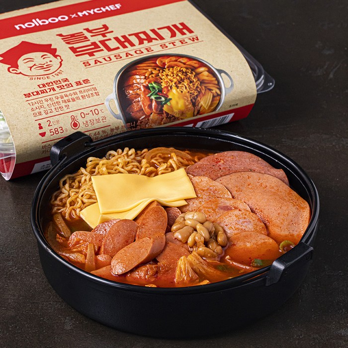 마이셰프 놀부 부대찌개, 583g, 1개 대표 이미지 - 해장 추천