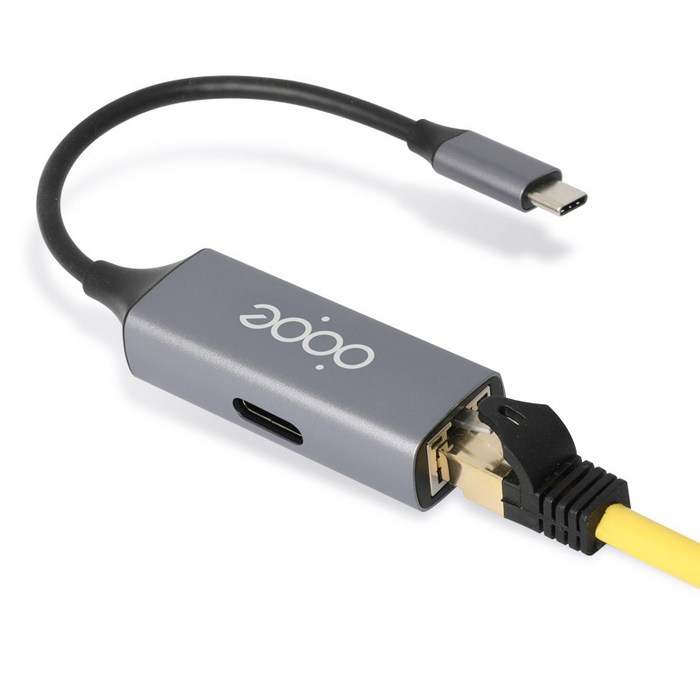 도프 USB 3.1 typer C 기가비트 PD지원 유선 랜카드 노트북용, D2-LAN31P 대표 이미지 - 유선 랜카드 추천