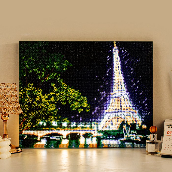 아트조이 DIY LED 캔버스형 보석십자수 40 x 50 cm, 에펠탑 야경, 1개 대표 이미지 - 에펠탑 추천