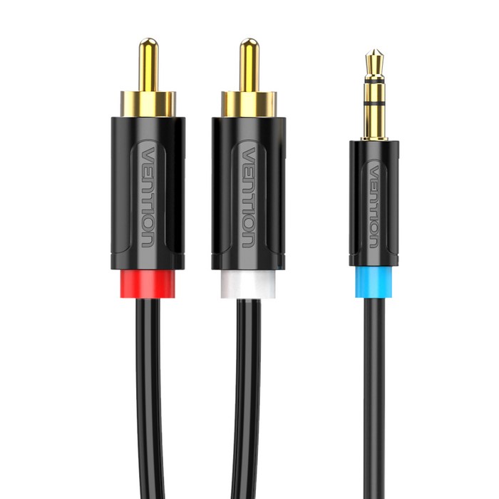 벤션 순동 3.5mm 스테레오 2 RCA 오디오 케이블 5m, 블랙, BCLBJ 대표 이미지 - 3.5 케이블 추천