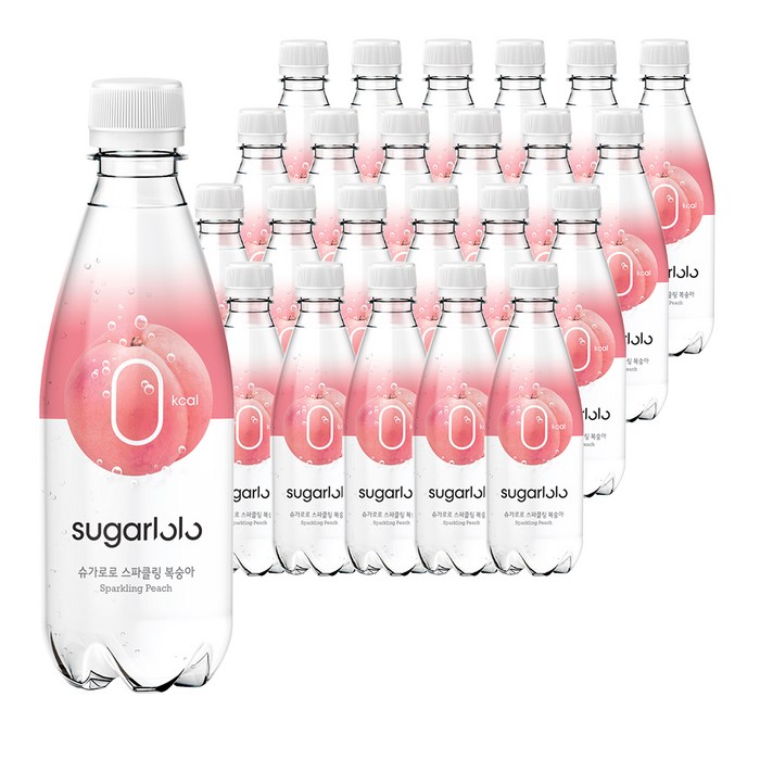 인테이크 슈가로로 스파클링 복숭아, 350ml, 24개 대표 이미지 - 스파클링 음료수 추천