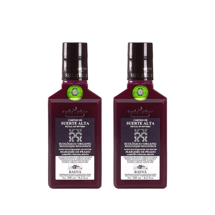 꼬르띠호 유기농 피쿠알 엑스트라버진 올리브오일 250ml 2개입 세트 대표 이미지 - 올리브 추천