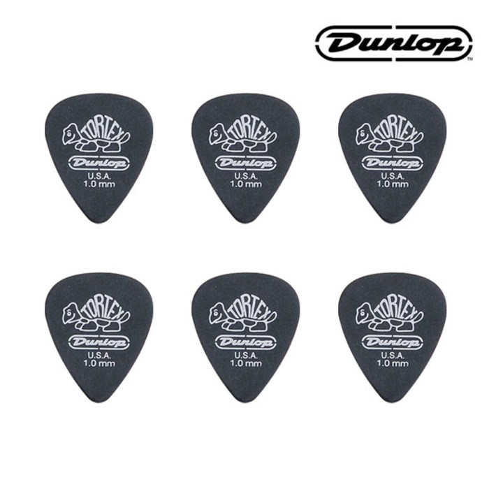 세트(6) 던롭 피크 1.0mm 톨텍스PB 스탠다드 Dunlop 대표 이미지 - 던롭 피크 추천