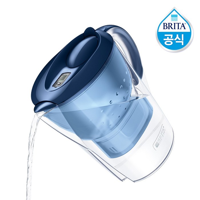 브리타 마렐라 XL 3.5L 블루 + 필터 1개월분 공식몰 한국형필터 기본구성 국내배송, 마렐라XL 블루 대표 이미지 - 브리타 추천