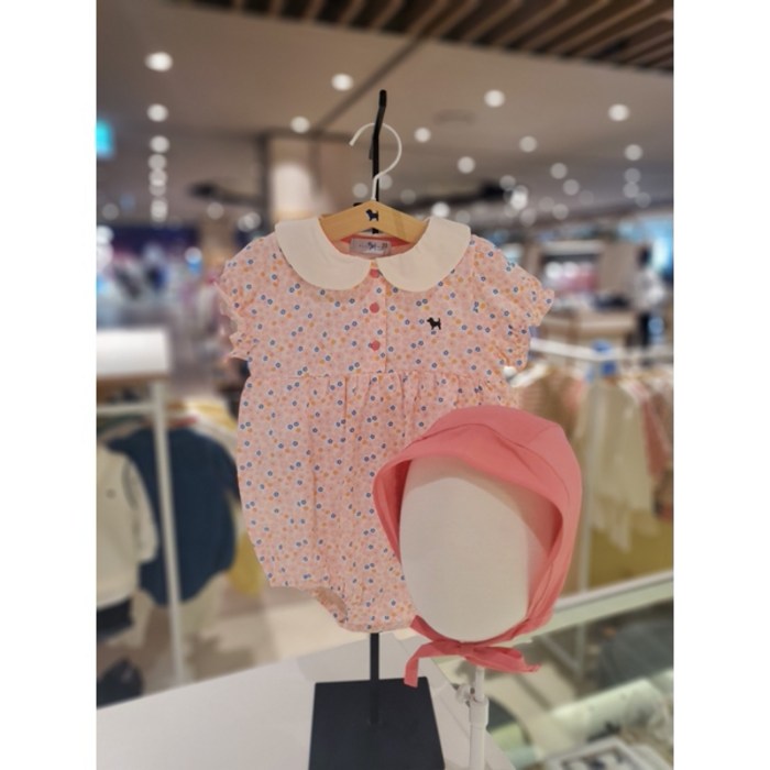 [블루독베이비] (PK)쁘띠플라워바디수트 (4437067602)