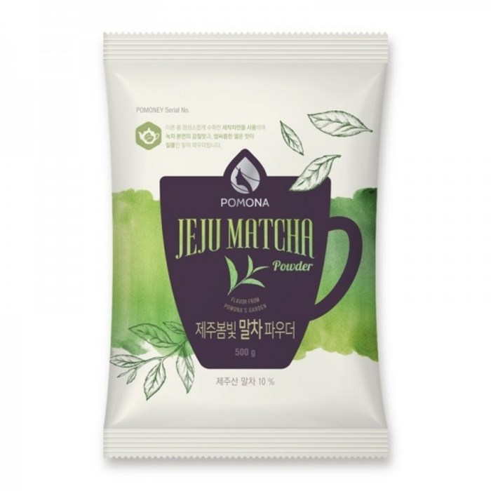 포모나 제주봄빛 말차 파우더, 500g, 1개입, 1개 대표 이미지 - 말차라떼 추천