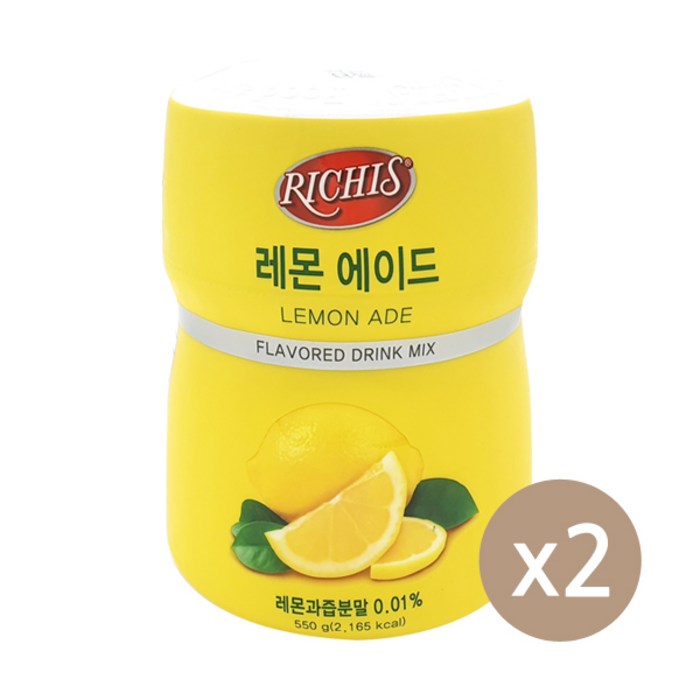 동서 리치스 레몬 에이드 550g 2개세트 대표 이미지 - 동서 리치스 추천