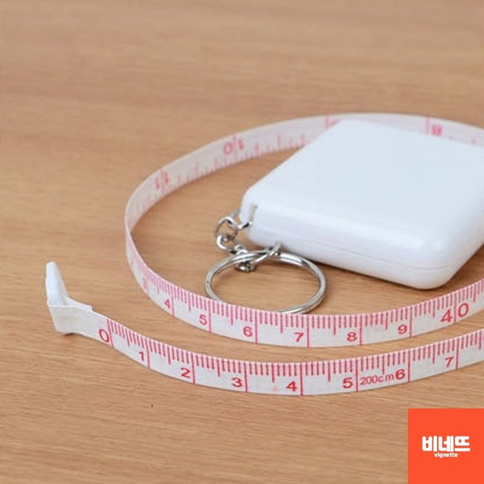 원터치 신체 의류용 띠줄자 바디 피팅 줄자 2M 치수자 줄자 대표 이미지 - 옷 줄자 추천