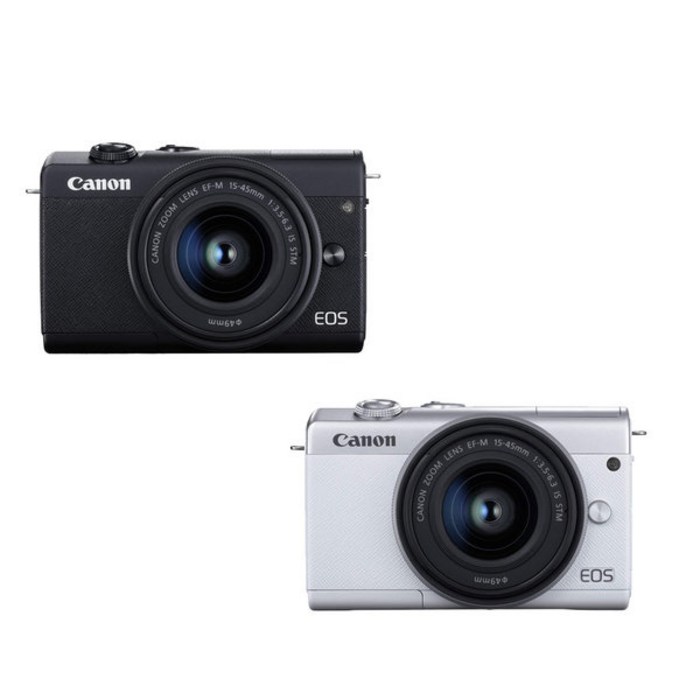 [캐논] EOS M200 + 15-45mm IS STM (블랙 화이트) /GD, 블랙 대표 이미지 - 캐논 EOS 미러리스 추천