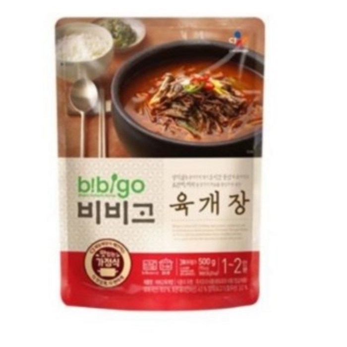 비비고 육개장, 500g, 6개 대표 이미지 - 황태해장국 추천