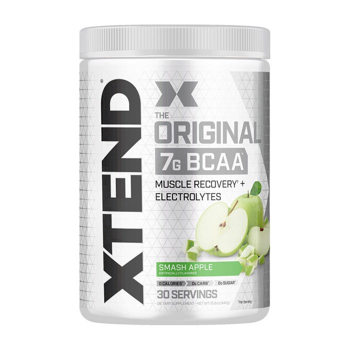 싸이베이션 Scivation 엑스텐드 Xtend BCAA 30serving 사이베이션 사과맛 포도맛 복숭아맛, 1개, Apple 대표 이미지 - BCAA 추천