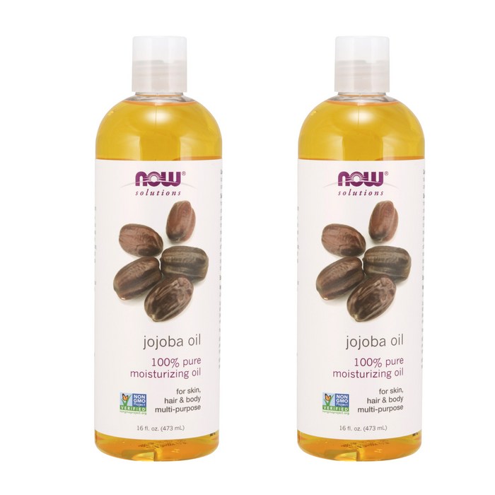 Now Foods 나우 바디 오일 호호바 Solutions Jojoba Oil Pure 16oz(473ml) 바디오일, 473ml, 2개