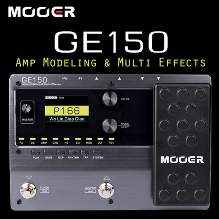 무어 Mooer Audio GE150 / 멀티 이펙터 / 공인대리점 당일발송 대표 이미지 - 멀티 이펙터 추천