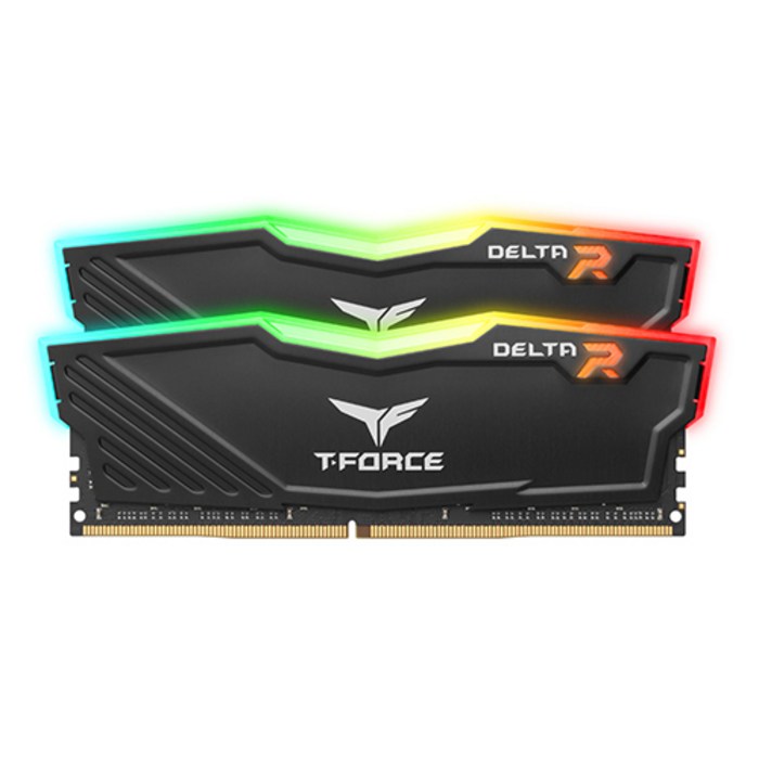 TeamGroup TForce DDR4-3600 CL18 Delta RGB 패키지 가넷 램 32GB 데스크탑용 대표 이미지 - 32기가 램 추천