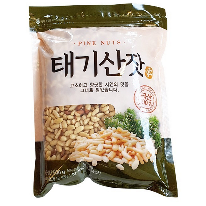 국내산 태기산잣(500g 1kg) 황잣 백잣 [산지직송 선물세트 견과류], 1팩, 500g 대표 이미지 - 잣 추천