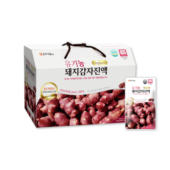 은하식품 유기농 돼지감자진액 30팩 50팩, 100ml 대표 이미지 - 돼지감자 추천