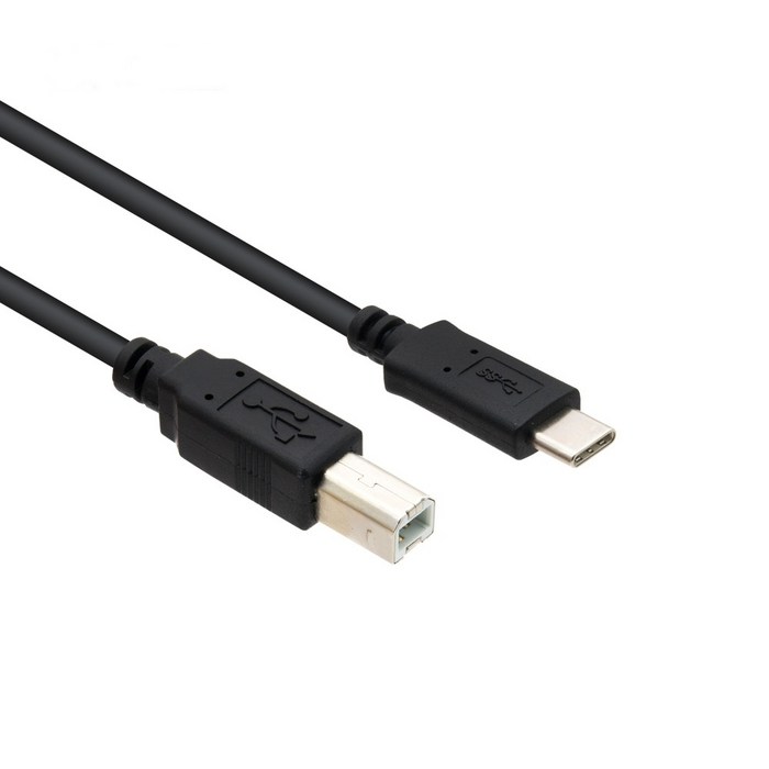 CMT C타입 to USB2.0 B타입 프린터 복합기 연결케이블 썬더볼트3 맥북에어 맥북프로 야마하P125 디지털피아노 미디 녹음용 연결선, 5m, 1개 대표 이미지 - 썬더볼트3 추천