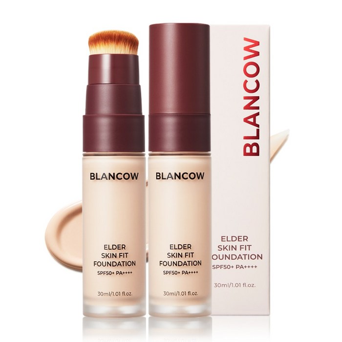 블랑카우 엘더 스킨핏 파운데이션 30ml SPF50+ PA++++, 핑크베이지(21호), 2개 대표 이미지 - 스틱 파운데이션 추천