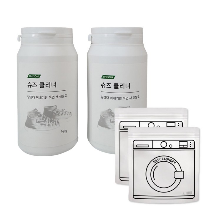 유니손 슈즈클리너 신발세탁 운동화크리너 운동화 세제 빨래 360g, 2개 대표 이미지 - 가죽 클리너 추천