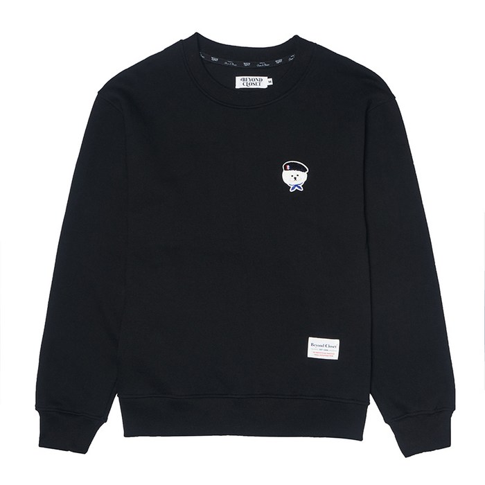 [기모]ILP SIGNATURE PARIS LOGO SWEAT-SHIRTS 2020WINTER BLACK 대표 이미지 - 비욘드클로젯 맨투맨 추천