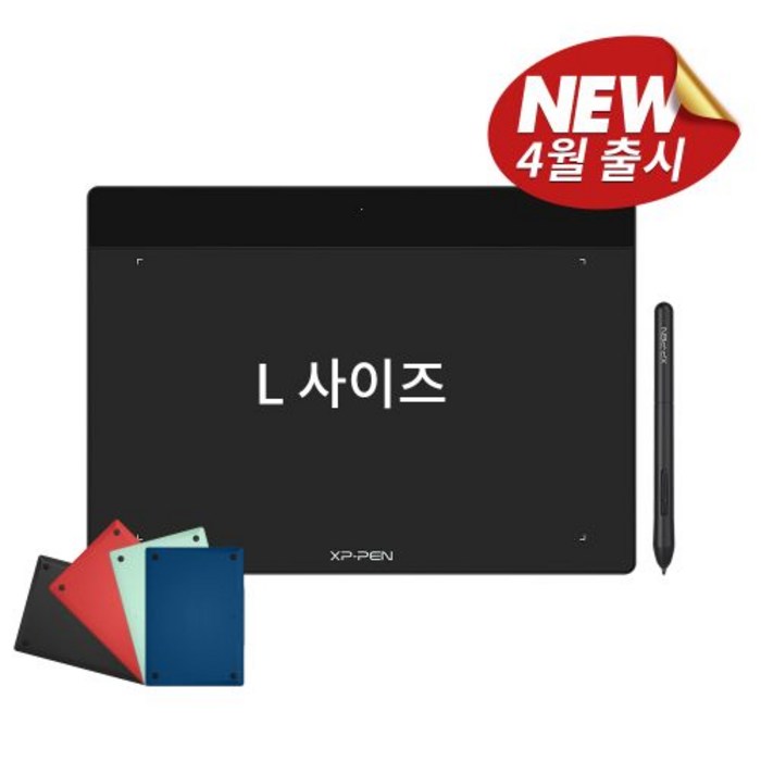 XP-PEN Deco FUN L 10인치 펜 타블렛/데코펀/8192필압/판타블렛/디지타이저, 블랙 대표 이미지 - 엑스피펜 타블렛 추천