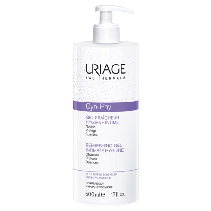 유리아쥬 [유리아쥬] Uriage Gyn-Phy 진피 리프레싱젤 여성청결제 500ml, 500ml, 1개