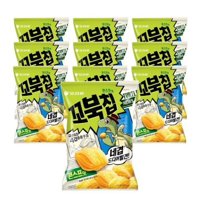 오리온 꼬북칩 콘스프맛 L 136g 대봉 큰봉지 과자, 10개 대표 이미지 - 꼬북칩 맛 비교 추천