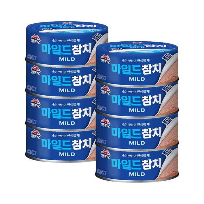 사조해표 마일드참치 200g, 8캔 대표 이미지 - 사조참치 추천