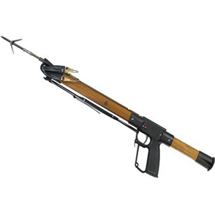 AB Biller Teak Wood Series Special Speargun Spearfishing Kit 60 AB Biller 티크 우드 시리즈 스페셜 스피어 건 스피어 피, 1