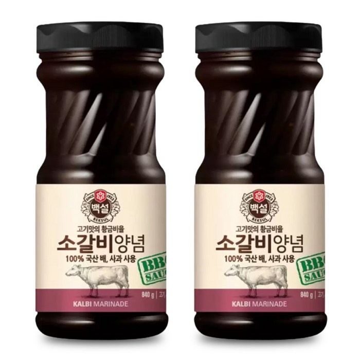 백설 소갈비양념 840gx2 간편 찜 소스 불고기양념장 코스트코 대표 이미지 - 소갈비양념 추천