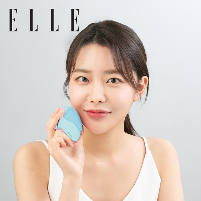 엘르 실리콘 진동클렌저 2세대, ELB-101, 아쿠아블루 대표 이미지 - 진동클렌저 추천