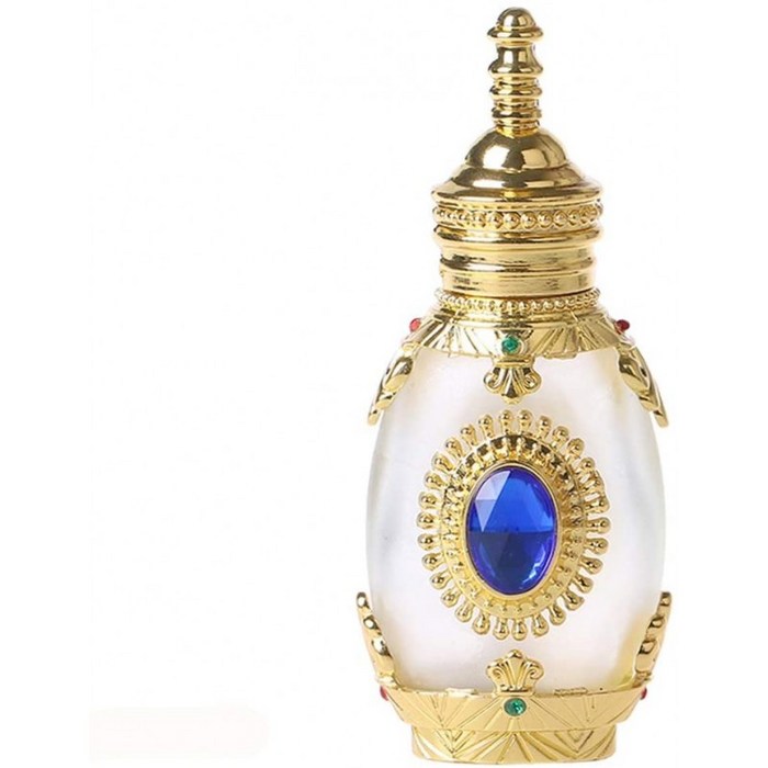 에센셜 오일용 Sapphire Crystal Glass Perfume 병 빈 리필 가능한 팬시 레트로 스타일, 단일옵션