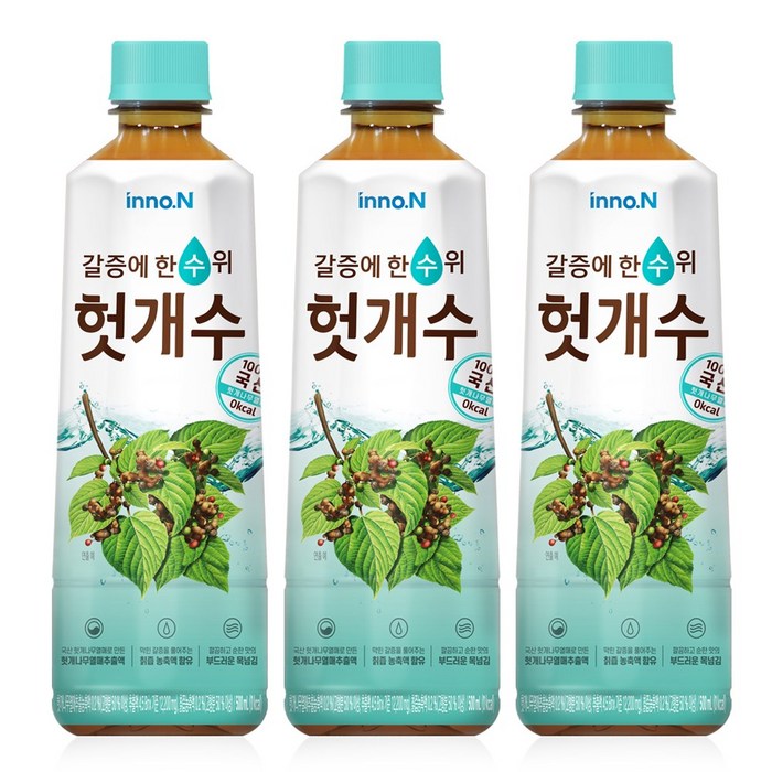 CJ헬스케어 헛개수, 340ml, 40개 대표 이미지 - HK이노엔 추천