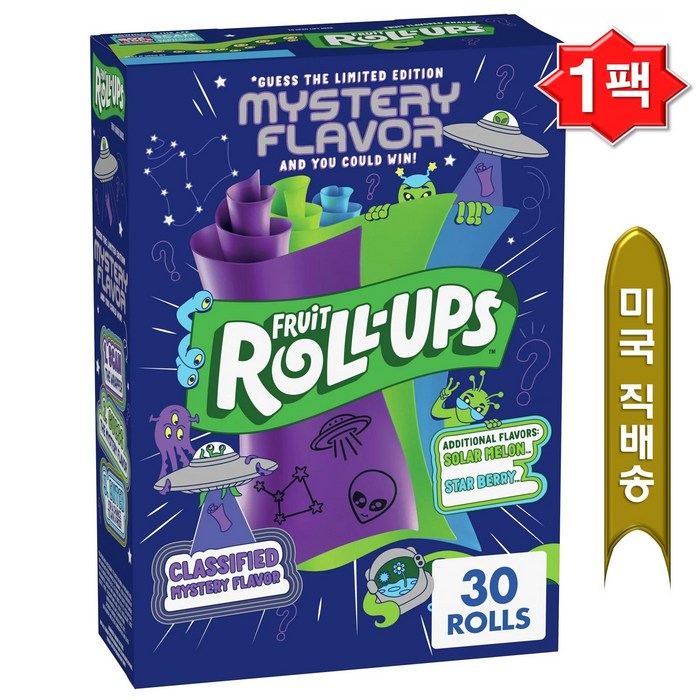 후르츠 롤업 젤리 버라이어티팩 30개입 15oz Fruit Roll-Ups Fruit Flavored Snacks Variety Pack, 425g, 1개 대표 이미지 - 업스 추천