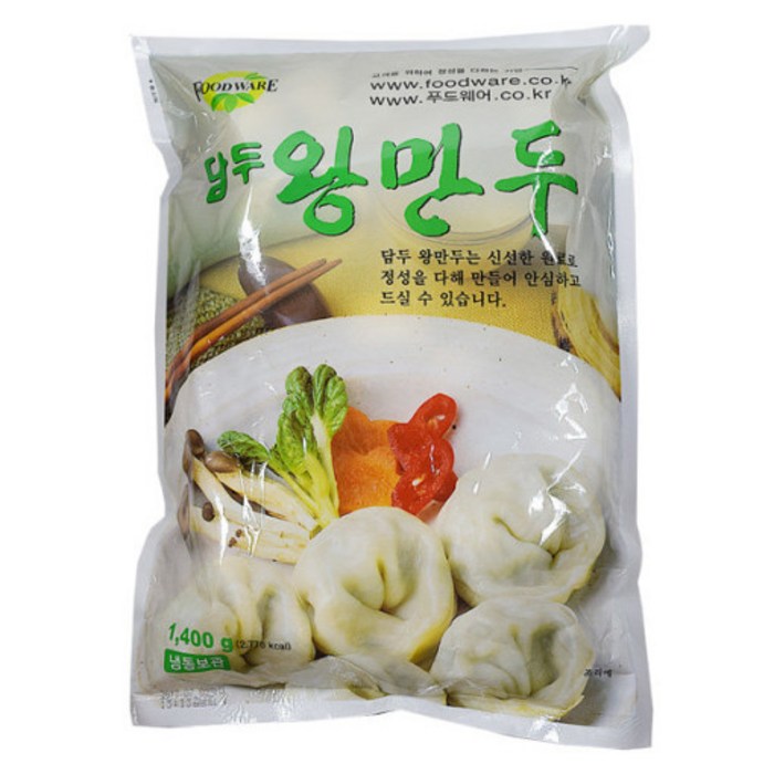 담두 고기 왕만두 1.400g, 1개, 1.4g 대표 이미지 - 찐만두 추천