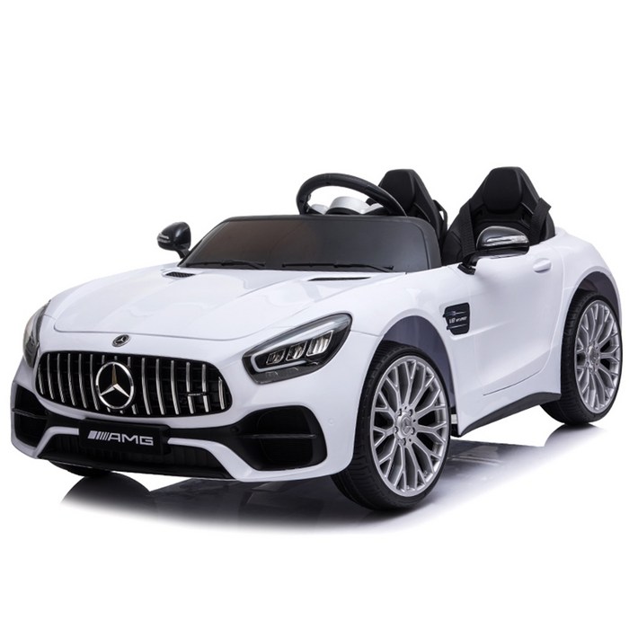 키즈생활연구소 벤츠 AMG GT 2인승 유아 어린이 아이 전동자동차 화이트 대표 이미지 - 벤츠 추천