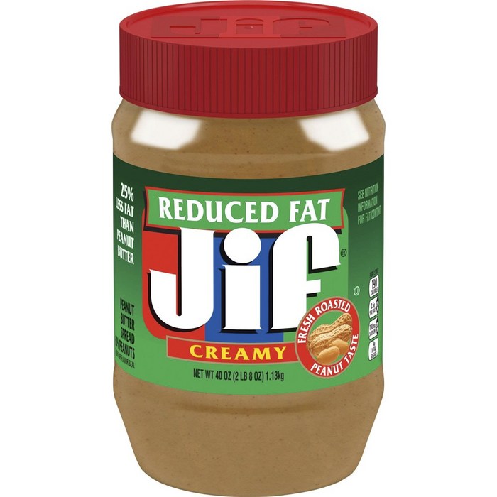 Jif 리듀스드 팻 피넛 버터 스프레드 크리미, 1개, 1.13kg 대표 이미지 - 땅콩버터 추천