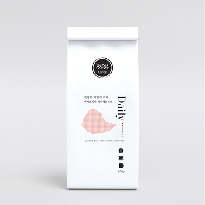 전광수데일리예가체프커피 500g 산미있는 원두커피, 분쇄안함 대표 이미지 - 산미 커피 추천